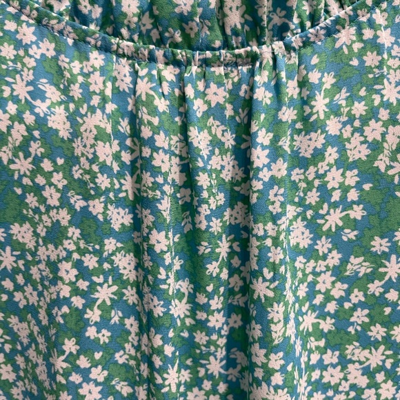 Loft Outlet Size M office wear, puff sleeve, ruffled neck top in great condition - Picture 12 of 13